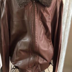 Brown Leather Men’s Jacket